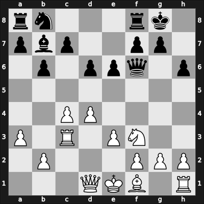 1955 Moscow Ch – Round 5 – Ragozin, Viacheslav – 0-1 – Simagin, Vladimir – G31