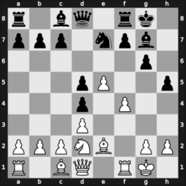 1955 Moscow Ch – Round 5 – Lebedev, Boris – 1-0 – Goldberg, Grigory A – G33