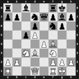 1955 Moscow Ch – Round 7 – Lebedev, Boris – 1-0 – Vasiukov, Evgeni – G44