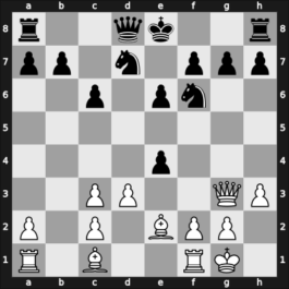 1955 Moscow Ch – Round 8 – Ghionzoli Soloviev, Leonardo – 1/2-1/2 – Flohr, Salo – G51
