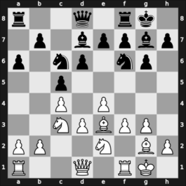 1955 Moscow Ch – Round 13 – Antoshin, Vladimir S – 0-1 – Vasiukov, Evgeni – G80