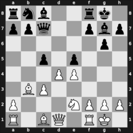 1955 Moscow RUS – Round 5 – Ravinsky, Grigory – 1/2-1/2 – Gusev, Yuri – G7