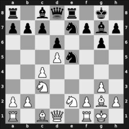 1955 Moskou ch-URS – Round 1 – Kortchnoi, V. – 1/2-1/2 – Taimanov, M. – G7