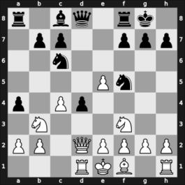 1955 Moskou ch-URS – Round 1 – Borisenko, Georgy K – 0-1 – Simagin, Vladimir – G25