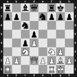 1955 Moskou ch-URS – Round 1 – Botvinnik, Mikhail – 1/2-1/2 – Mikenas, Vladas – G38