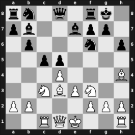 1955 Moskou ch-URS – Round 1 – Mikenas, Vladas – 1/2-1/2 – Petrosian, Tigran A. – G54