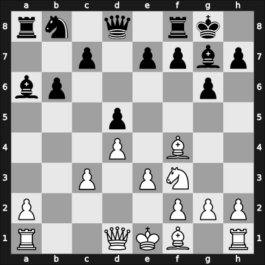1955 Moskou ch-URS – Round 1 – Botvinnik, Mikhail – 1/2-1/2 – Ilivitsky, Georgy A – G62