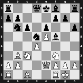 1955 Moskou ch-URS – Round 1 – Kotov Lundqvist, Alex – 1/2-1/2 – Flohr, Salo – G86
