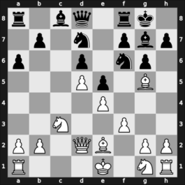 1955 Moskou ch-URS – Round ? – Taimanov, Mark E – 1/2-1/2 – Sherbakov, Vitaly – G154