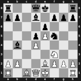1955 Moskou ch-URS – Round ? – Antoshin, Vladimir S – 1/2-1/2 – Averbakh, Yuri L – G165