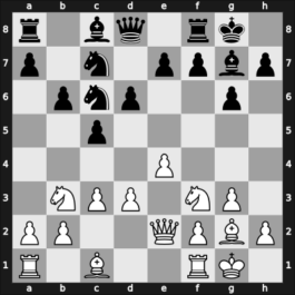 1955 Moskou ch-URS – Round ? – Korchnoi, Viktor – 0-1 – Botvinnik, Mikhail – G176