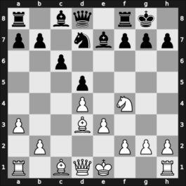 1955 New York Rosenwald5455 – Round 4 – Byrne, David – 1/2-1/2 – Reshevsky, Samuel – G9
