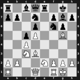 1955 Novi Sad – Round 1 – Puc, Stojan – 1/2-1/2 – Matulovic, M. – G8