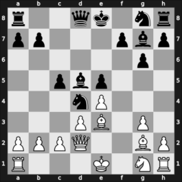 1955 Novi Sad – Round 3 – Smederevac, Petar – 1/2-1/2 – Bogdanovic, Rajko – G42