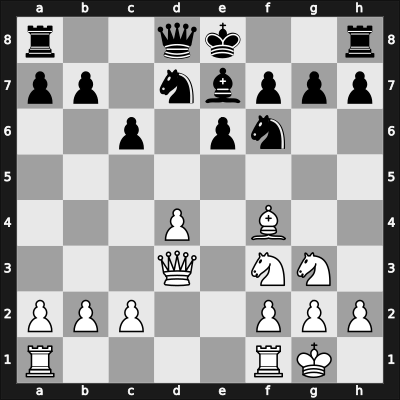 1955 Novi Sad – Round 4 – Matulovic, Milan – 1/2-1/2 – Milic, Borislav – G46