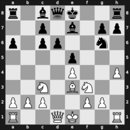 1955 Novi Sad – Round 5 – Djurasevic, Bozidar – 1/2-1/2 – Smederevac, Petar – G53