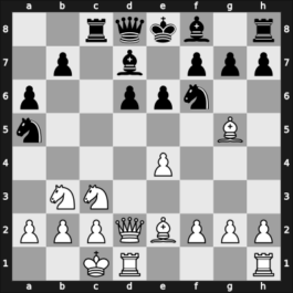 1955 Novi Sad – Round 10 – Lukic, Arsenije – 1/2-1/2 – Matulovic, M. – G80