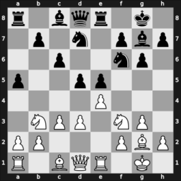 1955 Poland ch13 – Round 1 – Stoklasa, Jan – 1/2-1/2 – Dworzynski, Roman – G14