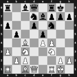 1955 Poland ch13 – Round 12 – Dworzynski, Roman – 1/2-1/2 – Gniot, Tadeusz – G39