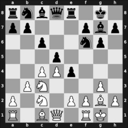 1955 Prague tm – Round 2 – Sajtar, Jaroslav – 0-1 – Kluger, Gyula – G6