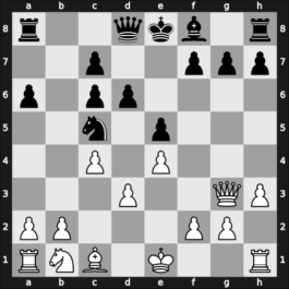 1955 Prague tm Prague CZE – Round 5 – Bely, Miklos – 1/2-1/2 – Sefc, Jan – G34