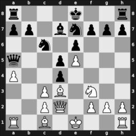 1955 ROM-FRA – Round 2.10 – Rolland, Pierre – 1/2-1/2 – Mititelu, Gheorghe – G6