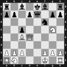 1955 RUS Ch – Round ? – Lisitsin, Georgy – 1/2-1/2 – Korchmar, Arkady – G15