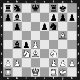 1955 URS Ch sf – Round 13 – Kondratiev, Pavel E – 1/2-1/2 – Levit, Roman – G23