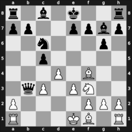 1955 URS Ch sf – Round 21 – Kopilov, Nikolay Georgiyevich – 1/2-1/2 – Shamkovich, Leonid – G27