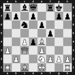 1955 URS Ch sf – Round 1 – Taimanov, Mark E – 1/2-1/2 – Lisitsin, Georgy – G12