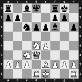1955 URS Ch sf – Round 1 – Ravinsky, Grigory – 1-0 – Geller, Efim P – G40