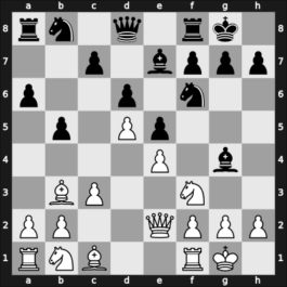 1955 URS Ch sf – Round 1 – Lutikov, Anatoly S – 1/2-1/2 – Stolyar, Danu Mikh – G60