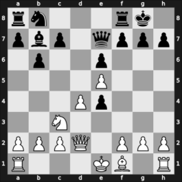 1955 URS Ch sf – Round 1 – Estrin, Yakov – 1-0 – Vladimirov, Boris T – G69