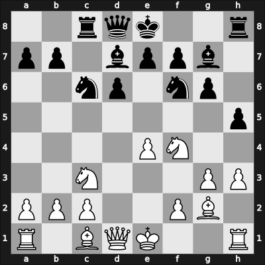 1955 URS Team Ch fin – Round 1 – Lutikov, Anatoly S – 1/2-1/2 – Averbakh, Yuri L – G2