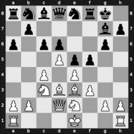 1955 URS Team Ch sf – Round ? – Antoshin, Vladimir S – 1-0 – Nezhmetdinov, Rashid – G7