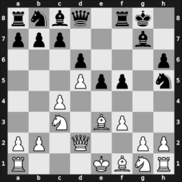 1955 URS-USA telex – Round 4 – Taimanov, Mark E – 1-0 – Kashdan, Isaac – G16
