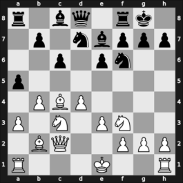 1955 URS-USA telex – Round 4 – Botvinnik, Mikhail – 1/2-1/2 – Reshevsky, Samuel – G18