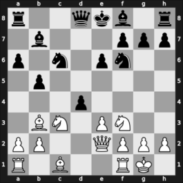 1955 USSR – Round 3 – Lutikov, Anatoly S – 1/2-1/2 – Estrin, Yakov – G4