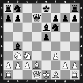 1955 USSR – Round 15 – Stolyar, Danu Mikh – 1/2-1/2 – Lisitsin, Georgy – G10