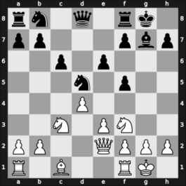 1955 USSR – Round 1 – Khasin, Abram – 1-0 – Ebralidze, Arkhil – G6