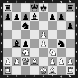 1955 Wch U20 final-B – Round 9 – Johannsson, Ingi R – 1/2-1/2 – Van Hoorne, F – G15