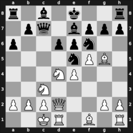 1955 Wch U20 prel-C – Round 6 – Van Hoorne, F – 0-1 – Farre Mallofre, Miguel – G19