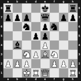 1955 Wch U20 prel-C – Round 7 – Mednis, Edmar J – 1/2-1/2 – Broden, Per – G20