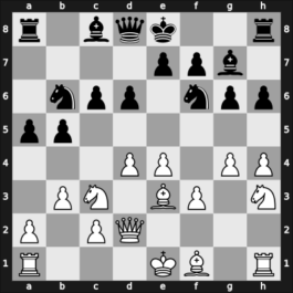 1955 Zagreb – Round 5 – Matanovic, Aleksandar – 1/2-1/2 – Pirc, Vasja – G60