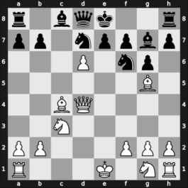1955 Zagreb – Round 17 – Porrecca, Giorgio – 1/2-1/2 – Milic, Borislav – G170