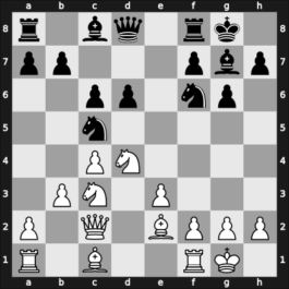 1955 Zagreb – Round 18 – Trifunovic, Petar – 1/2-1/2 – Gligorić, Svetozar – G177