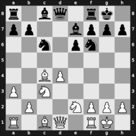 1955 Zagreb – Round 19 – Bertok, Mario Jr. – 1/2-1/2 – Matanovic, Aleksandar – G184
