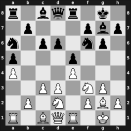 1956 Belgrade – Round 1 – Petrosian, Tigran A. – 1/2-1/2 – Ivkov, Borislav – G19