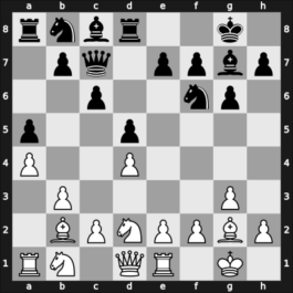 1956 Budapest – Round 1 – Navarovszky, Laszlo – 1/2-1/2 – Sandor, Bela – G14
