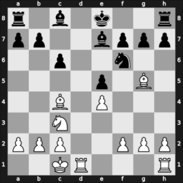1956 Budapest Alekhine – Round 1 – Honfi, Gyorgy – 1/2-1/2 – Benko, Pal – G42
